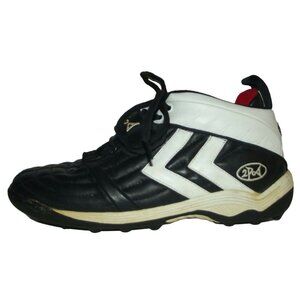 2Pod F1 Cleats Mens Size 9 Athletic Shoes Black & White Leather rubber